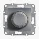 Asfora - Variateur Rotatif - Interrupteur 2 Voies, Sans cadre, Acier