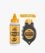 Cordeau Traceur – INGCO HCLR0130 – 30 mètres + Poudre à Tracer 113 g et Niveau Ficelle