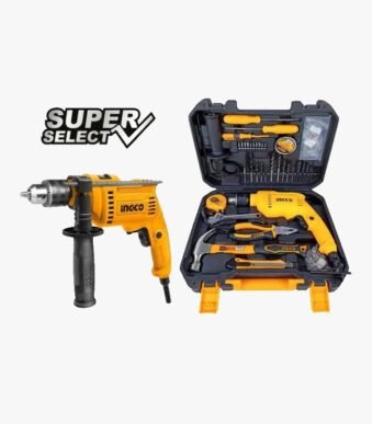 Ensemble d'Outils + Perceuse Électrique Filaire (Jeu de 115 PCS) - INGCO HKTHP11151